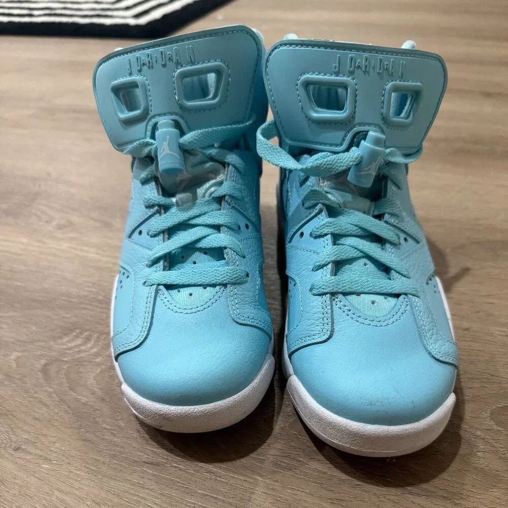 Air Jordan 6 GS “Still Blue” Sneakers | Youth 4Y (Women’s 5.5 / Men’s 4) - Picture 8 of 8
